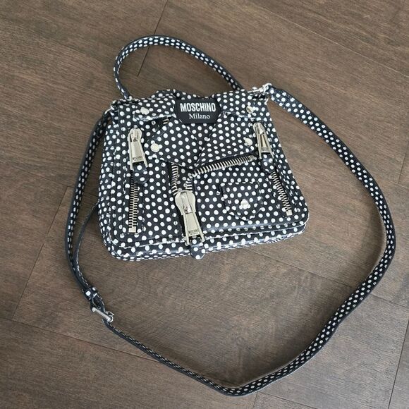 Moschino Couture Biker Bag Polka Dot - Picture 6 of 16